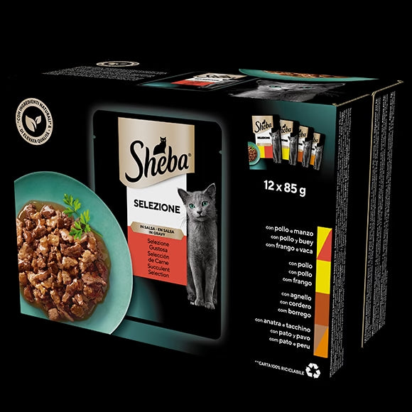 Sheba Selezione in Salsa Gustosa 12x85 g Sheba Selezione in Salsa Gustosa 12x85 g
